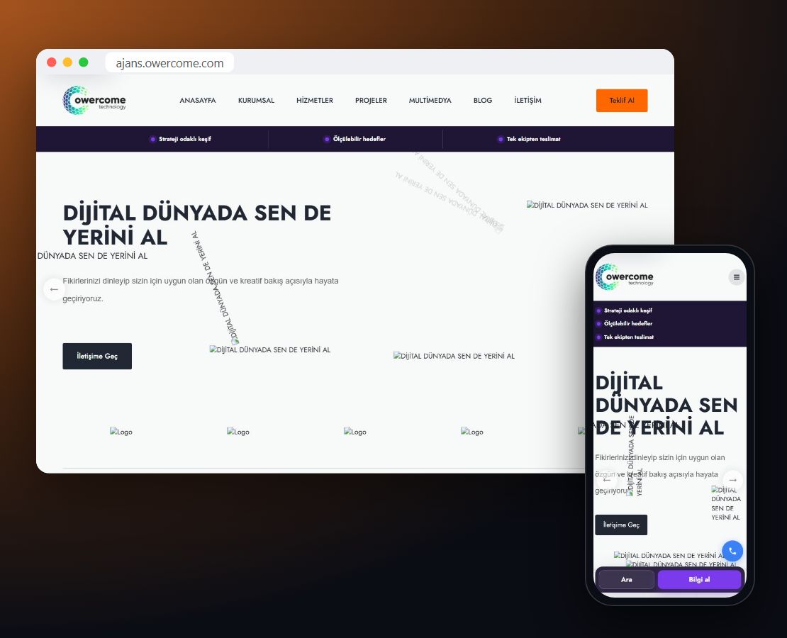 Dijital Ajans Teması önizleme
