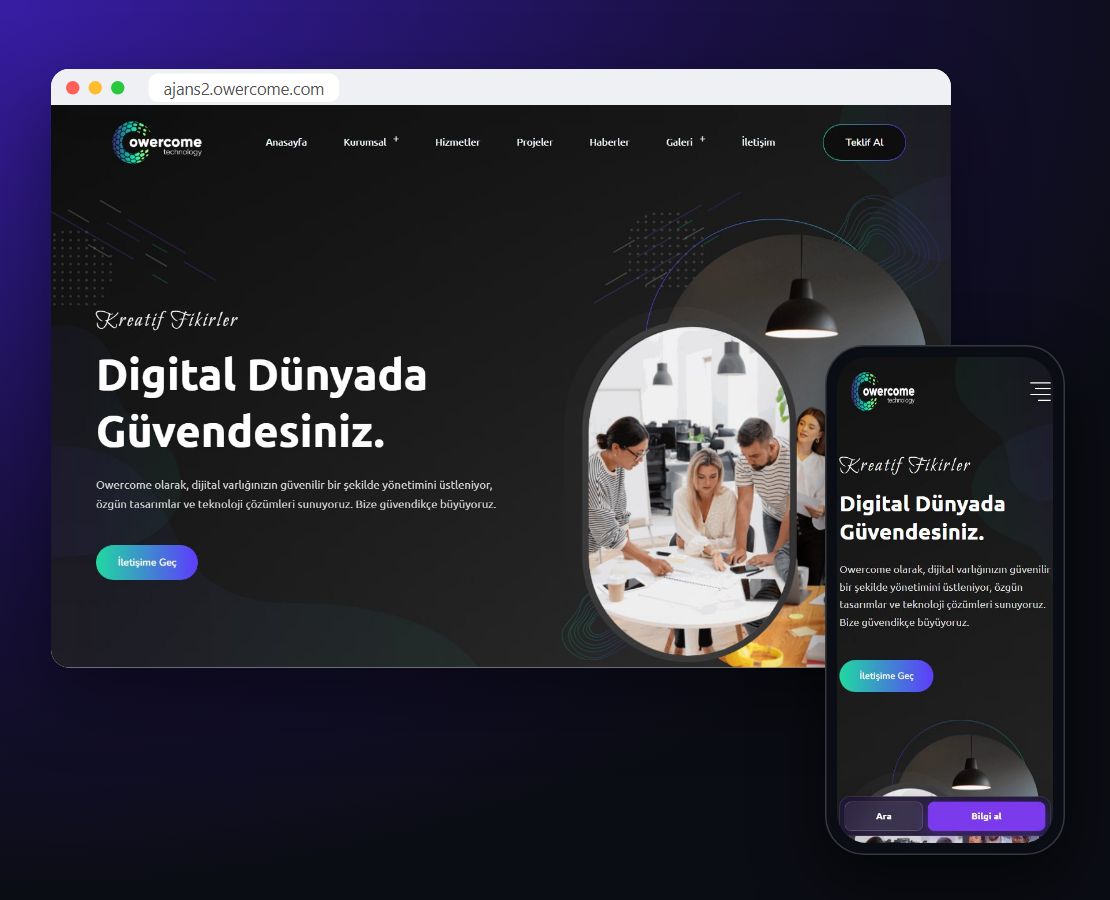 Dijital Ajans Teması 2 önizleme