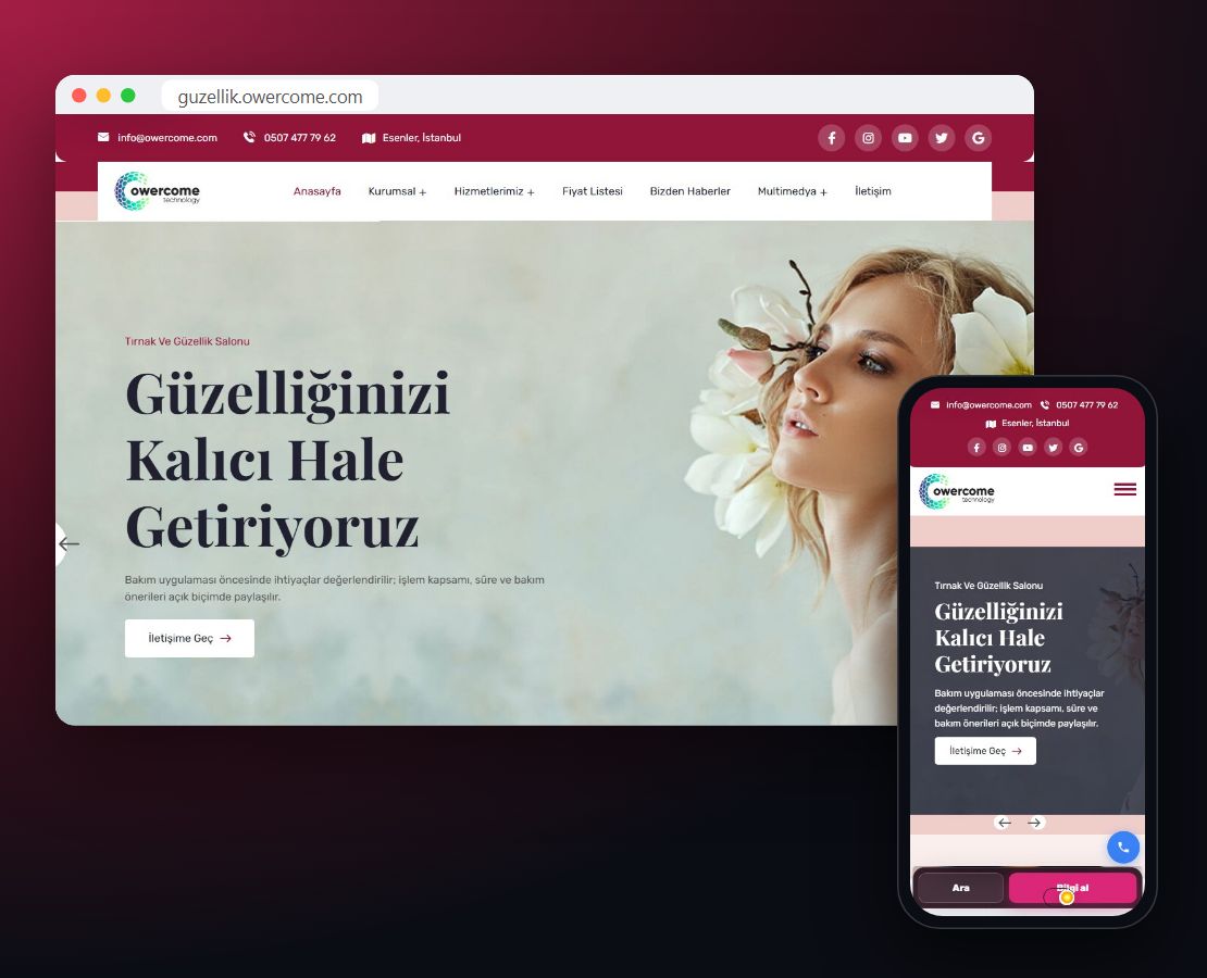 Güzellik Salonu Teması önizleme