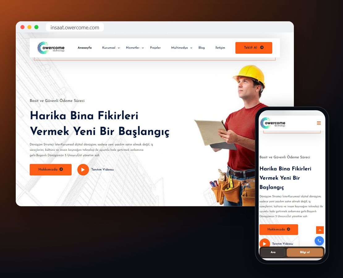 İnşaat Firması Teması önizleme