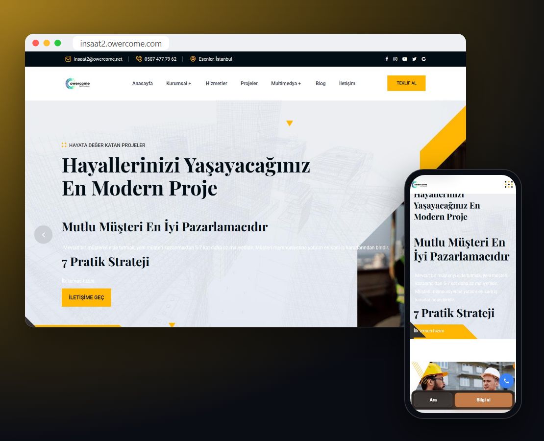 İnşaat Firması Teması 2 önizleme