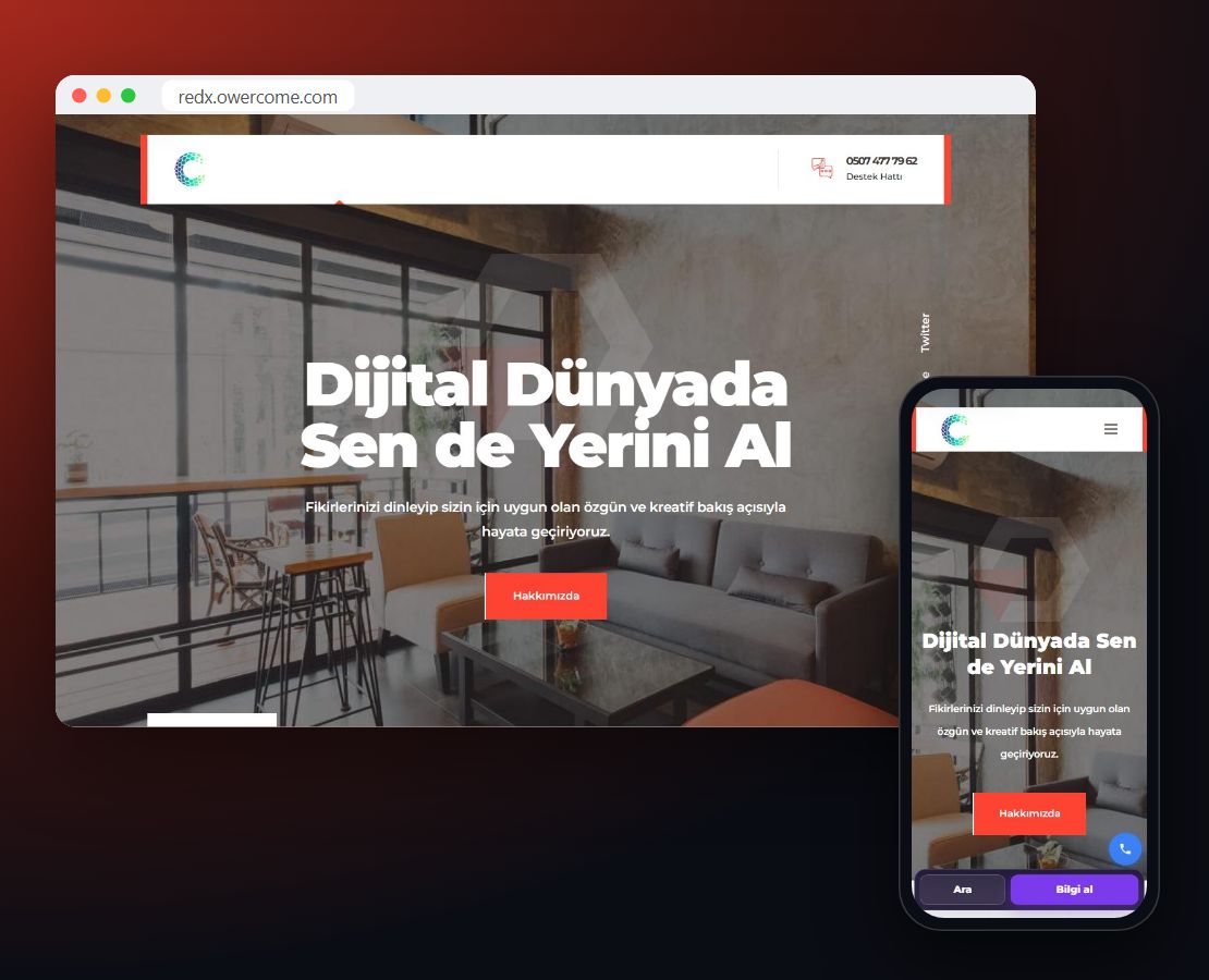 Kurumsal Ajans Teması (RedX) önizleme